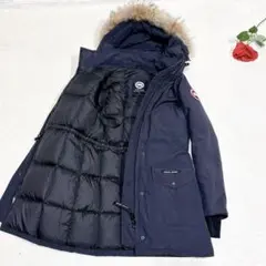 美品✨　カナダグース　トリリウムパーカー　ネイビー　レディース　ロング