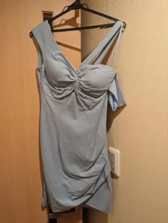 お値下げGLAMOROUS andy ミニ丈ドレス　ブルー