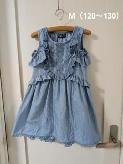 ANNA SUI mini オフショルダーワンピース デニム調 フリル Mのサムネイル
