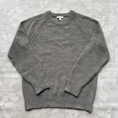 GAP ラムウール クルーネック ニット グレー Mサイズ