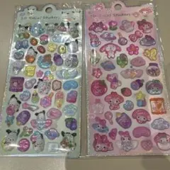 サンリオ　キャラクター　クロミ　ポチャッコ　マイメロ ボンボンドロップシール