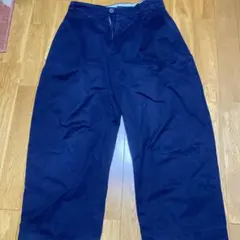 STUDIO NICHOLSON ワイドパンツ ネイビー Mのサムネイル