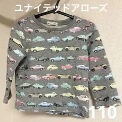 ユナイテッドアローズ　グリーンレーベルリラクシング　総柄　車　ロングTシャツ