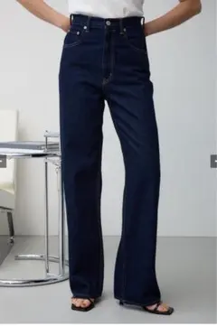 AZULbyMOUSSYハイウエストワイドデニム