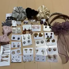 ピアス　ヘアアクセサリー　大量セット