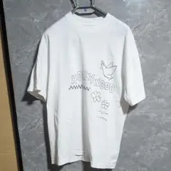VIOLA&ROSES ハンドペイントプリントTシャツ　M USA製