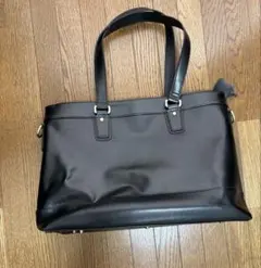 トートバッグブラック革