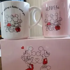 ミッキーとミニー　ペアマグカップ
