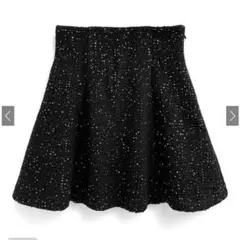 GRL インパン裏地付きツイードスパンコールミニスカート [ta168]