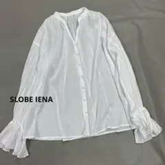 人気定番】スローブイエナ ラミー スキッパーシャツ ホワイト シアー