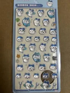 ちいかわ　ハチワレ　ボンボンドロップシール