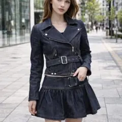 レア BURBERRY BLUE LABAL デニム セットアップ ホースマーク