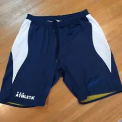 ATHLETA ネイビー ハーフパンツ　リバーシブル　サイズL