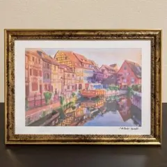 ジブリアート11魔女の宅急便より「GOT LAND」32.7㎝×24.0㎝額装品