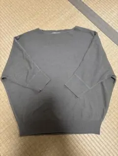 試着のみ‼️オンワード樫山anyFAM ラグラン5分袖ニット