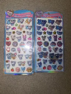 エンジェルブルー　立体シール　2枚セット