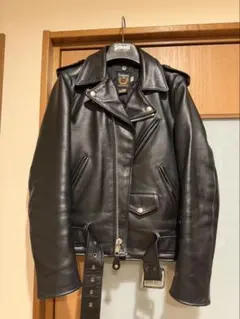Schott ライダースジャケット 黒 34
