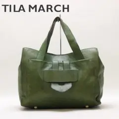 B7672■TILA MARCH ティラマーチ レザー ハンド バッグ