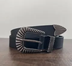 ウエスタンベルト　アメカジ　ヴィンテージ　y2k　グランジ　ベルト　ブラック