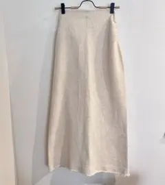 ZARA テクスチャーフレアスカート　【 S】￼フリンジ　ベージュのサムネイル