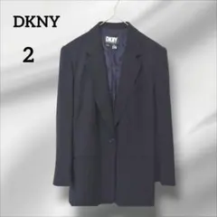 DKNY ダナキャランニューヨーク テーラードジャケット　ダークネイビー　2