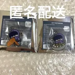 フムニャリン　ご当地 プルバトゥ　アクリルバッジ 手羽先　もつ鍋