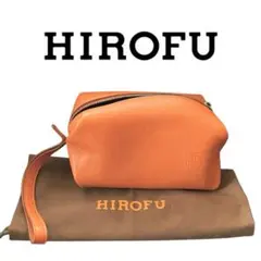 HIROFU ヒロフ◇シュリンクレザー クラッチバッグ ピスタチオ 美品 
