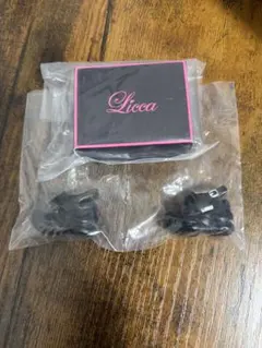 Licca closet クリアシューズコレクション　クリアスポサン　ブラック