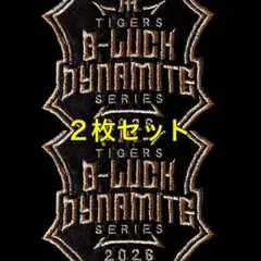 刺繍アイロンワッペン 阪神タイガース ブラックダイナマイト 2026