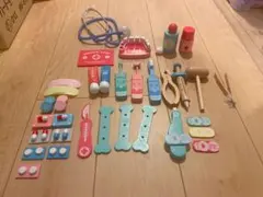 木製 お医者さんごっこセット ドクターセット 聴診器付き