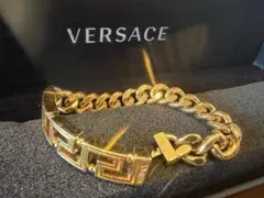 VERSACE ヴェルサーチ　ゴールド チェーンブレスレット(※留め具壊れ）のサムネイル