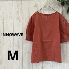 INNOWAVE プルオーバー　バルーンスリーブ　M 朱色　　涼しいのサムネイル