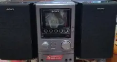 SONY CD MD カセットデッキ コンポ CMT-M3　ブラック　ジャンク