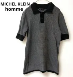 MICHEL KLEIN HOMME ポロシャツ 半袖 ブラック　系　ボーダーのサムネイル