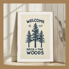 P945アートポスター ミッドセンチュリー インテリア モダン シンプル 木