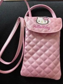Hello Kitty キルティング スマホショルダー ピンク