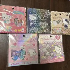 ハローキティ　クリスタルシール　おはじきシール