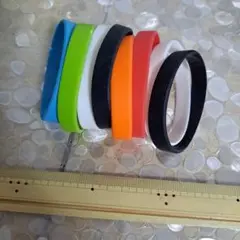 スポーツ　シリコンブレスレット　８個セット