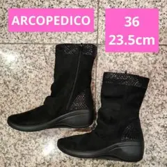 ARCOPEDICO 黒 ブーツ 36 23.5cm