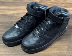 Supreme × Nike Air Force 1 Mid -Black-