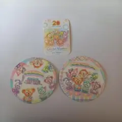 ダッフィーとフレンズ 20周年記念 ステッカー&コースターセット