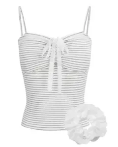 新品未開封】andwang ribbon cami shushu set 黒 - メルカリ