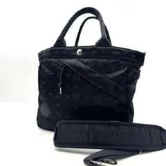 極美品 廃盤 ポーター モノグラム 2way ショルダーバッグ 黒 斜め掛け