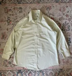 brooksbrothers 90s 黄緑ストライプ柄B.Dシャツ 17ハーフ