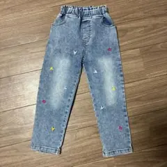 カラフル刺繍デニムパンツ 120サイズ