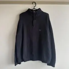 CHAPS ハーフジップ ニット ネイビー