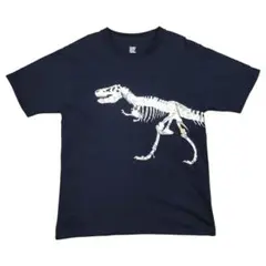 グラニフ ティラノサウルスTシャツ 恐竜ブラックSサイズ