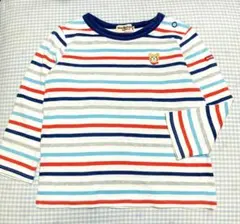 ミキハウスホットビスケッツ　ボーダーTシャツ　90cm