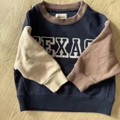 ベビー　MONOSO プリント トレーナー裏起毛90