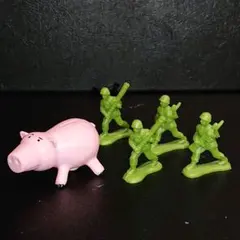 トイストーリー公式グリーンアーミーメン ハム フィギュア■ウッディ バズ